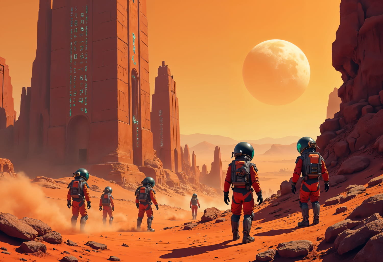 Exploring Mysterious Alien Ruins on the Red Planet