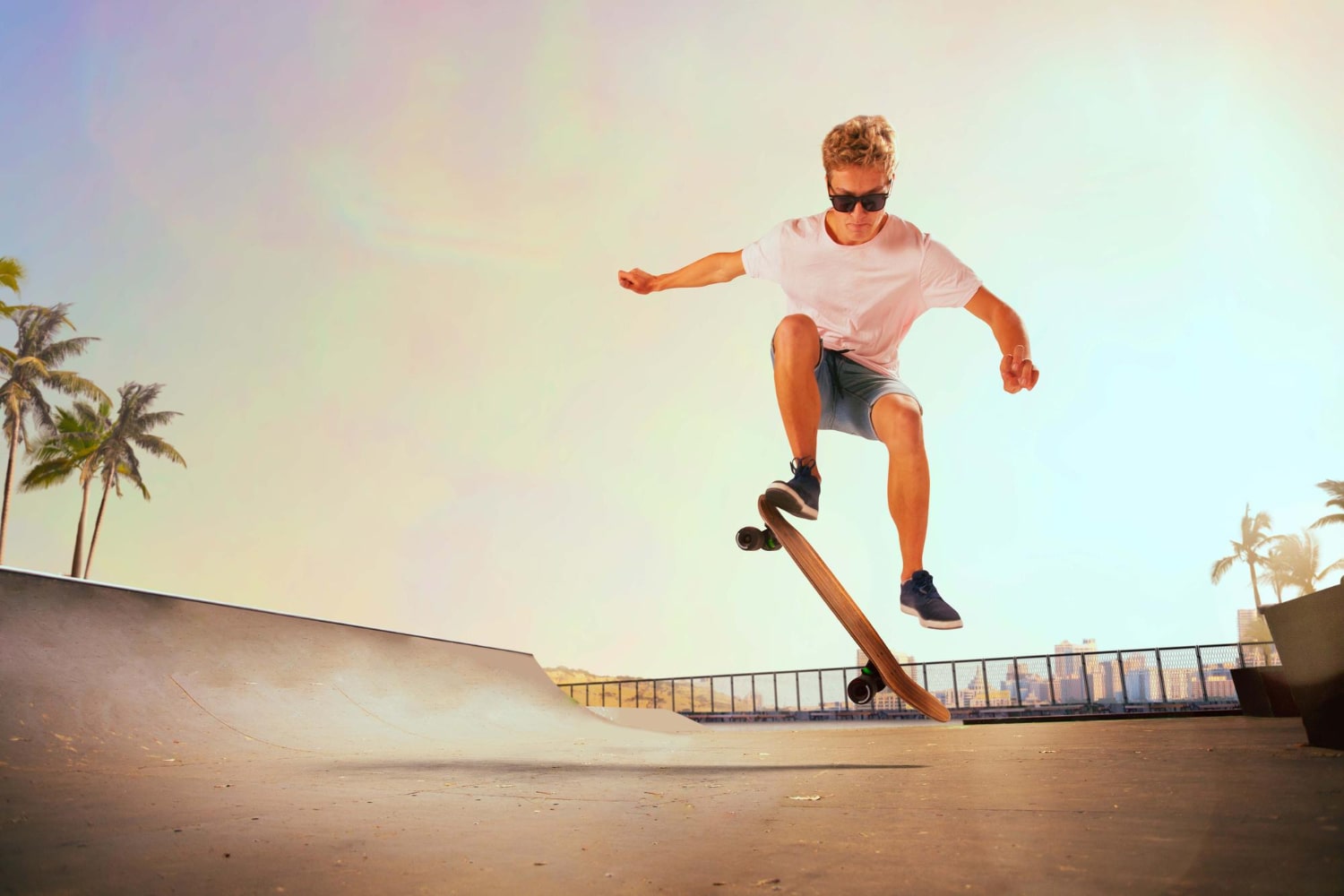 Skateboarder Showcases Impressive Tricks with Skill, Balance, and Style